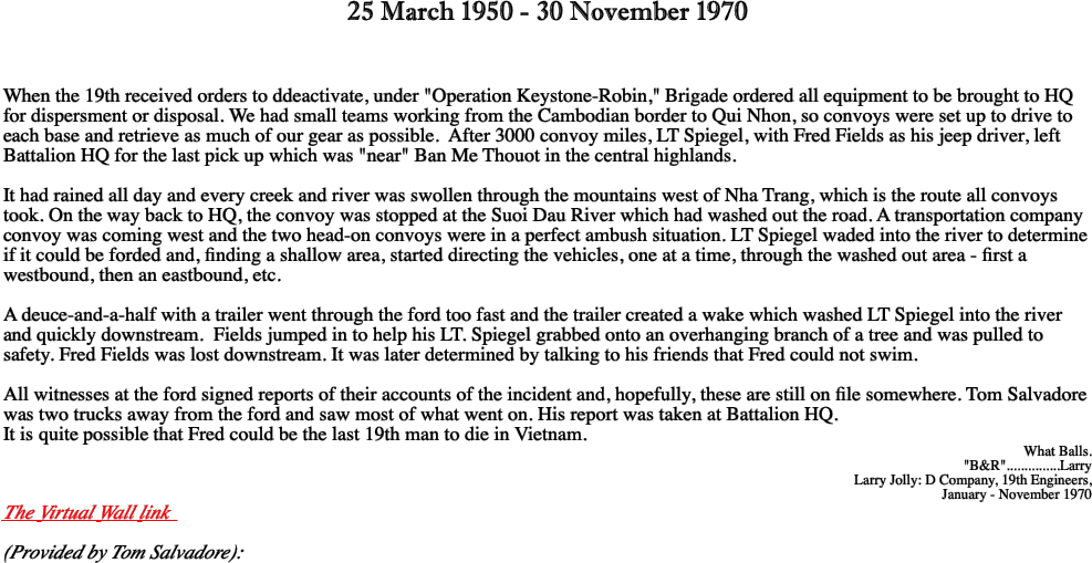 25 March 1950 - 30